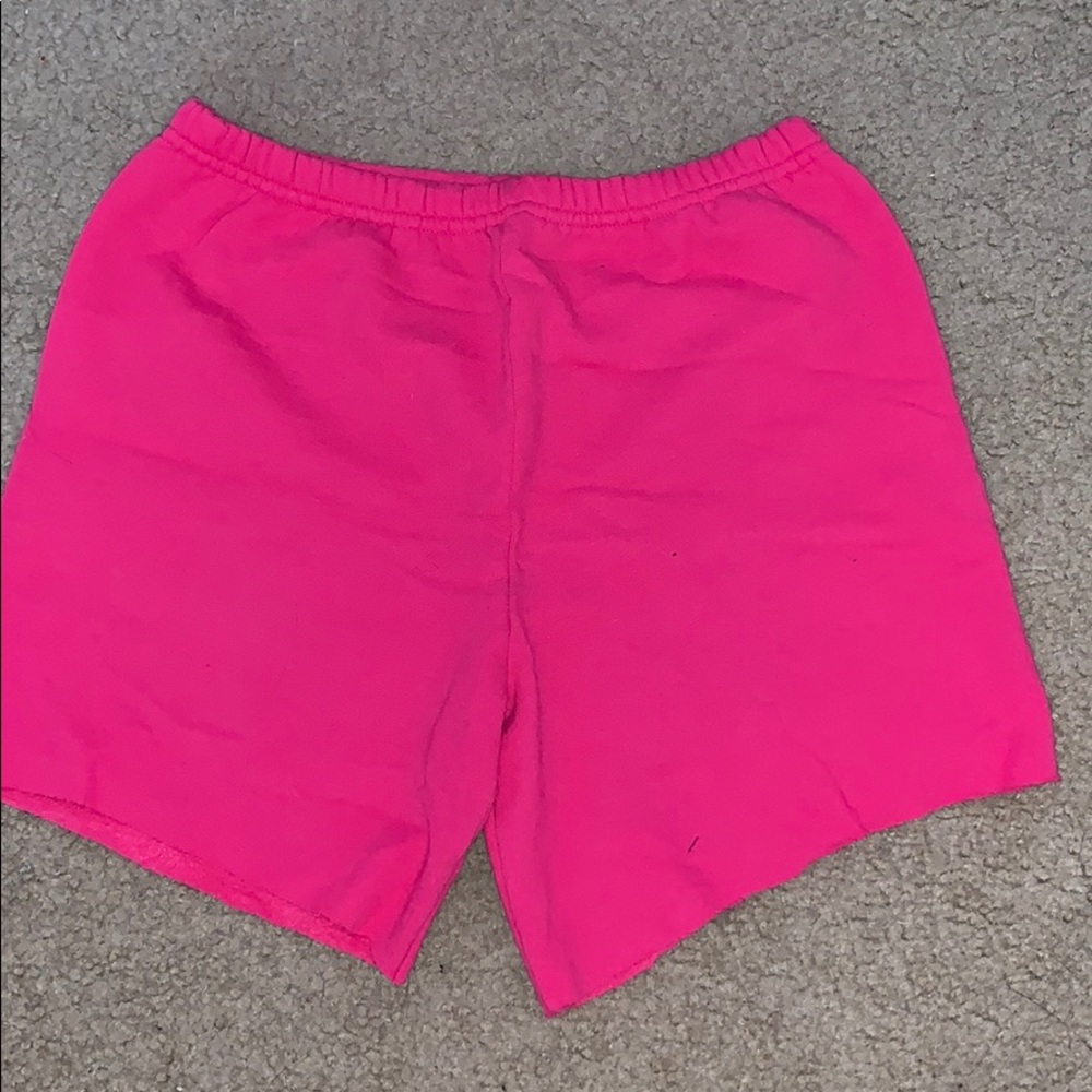 Pink sweatshorts
